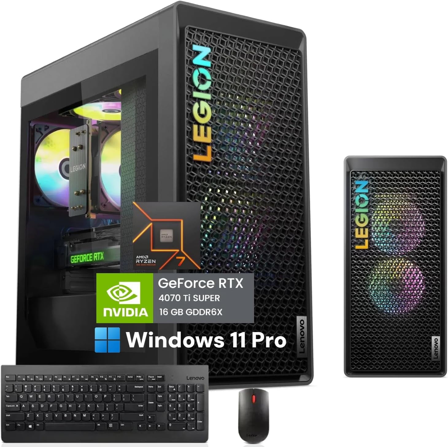 Lenovo Legion Tower 5 Gen 8 Gaming Desktop Computer, AMD Ryzen 7 7700,