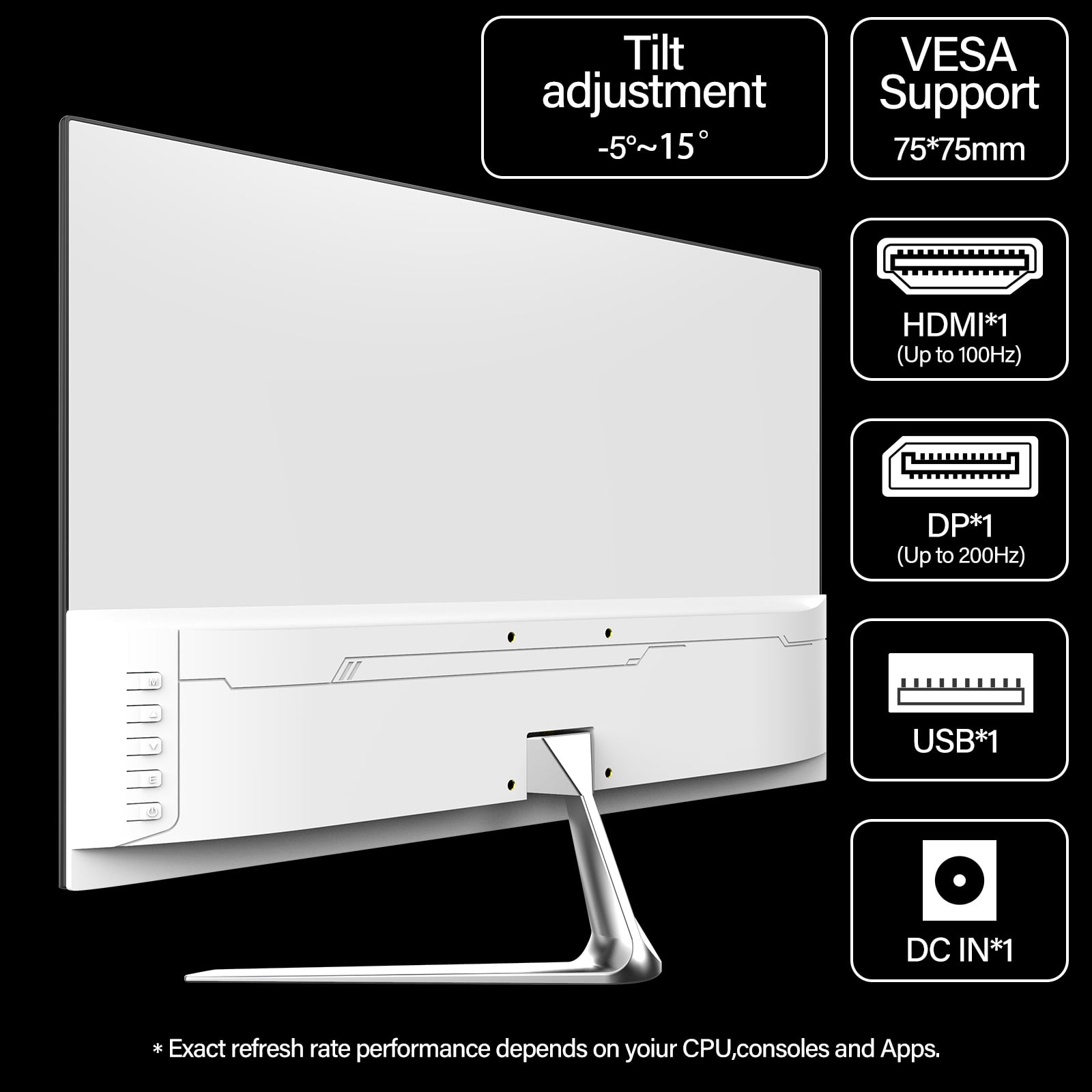 Gawfolk 24.5 inch 200Hz Gaming Monitor FHD 1080P - High Refresh Rate,