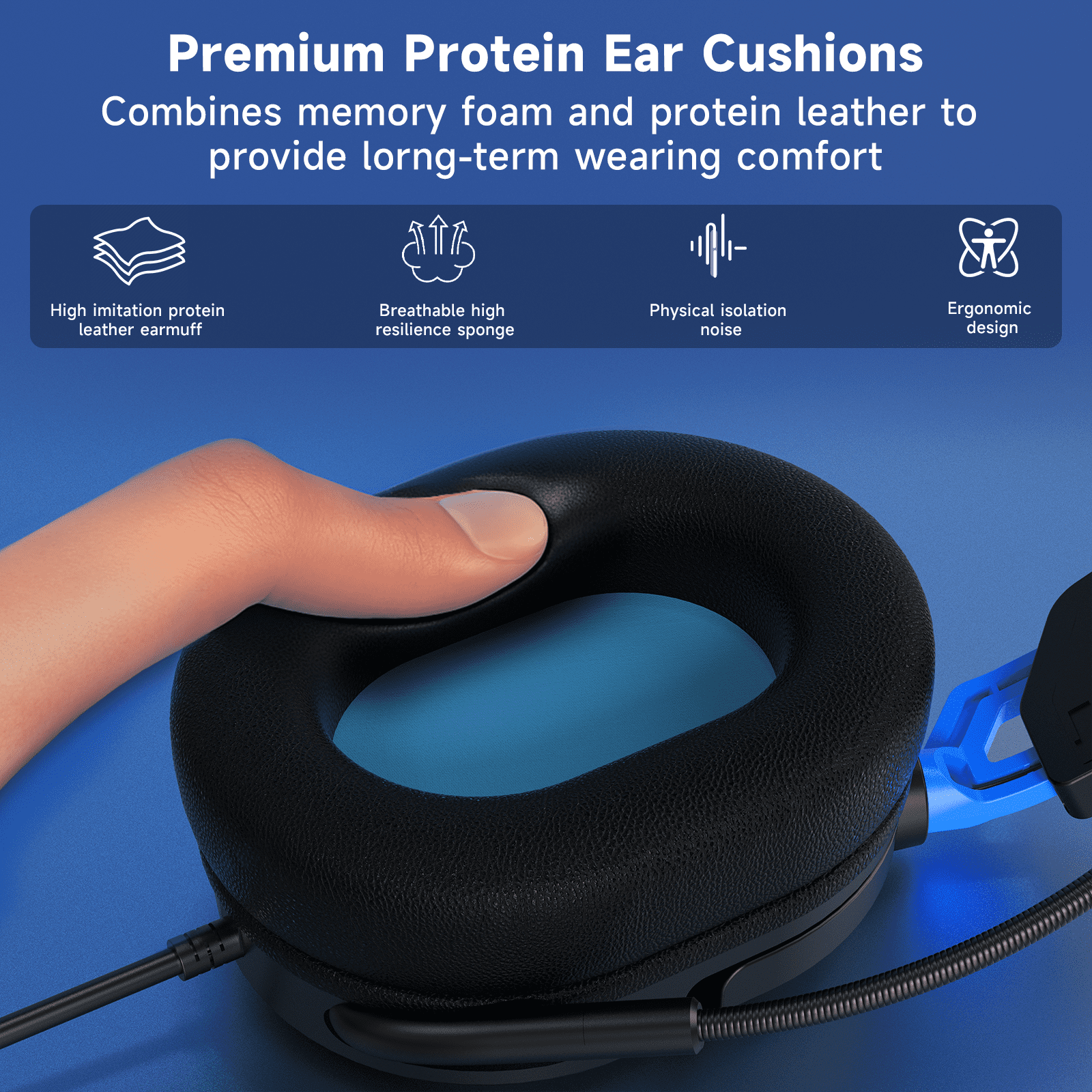 FONHAID Gaming Headset for PS5, PS4, PC, Laptop, Switch, MAC, Xbox Hea