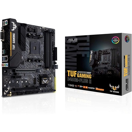 Asus TUF GAMING B450M-PLUS II desktop alaplap microATX (TUF GAMING B450M-PLUS II)-0