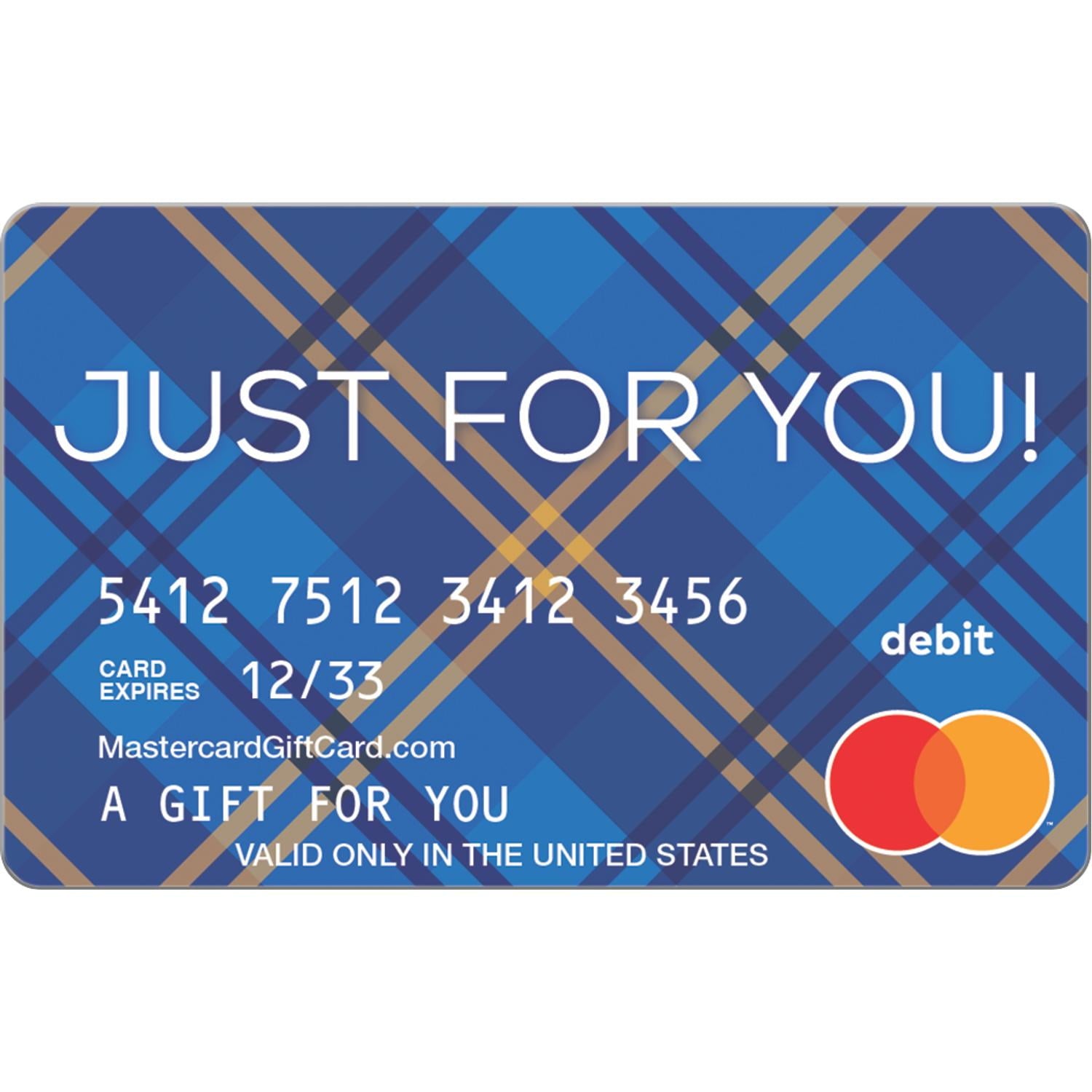 $20-$500 Mastercard® Just For You Plaid eGift Card (plus $6.84 Purcha