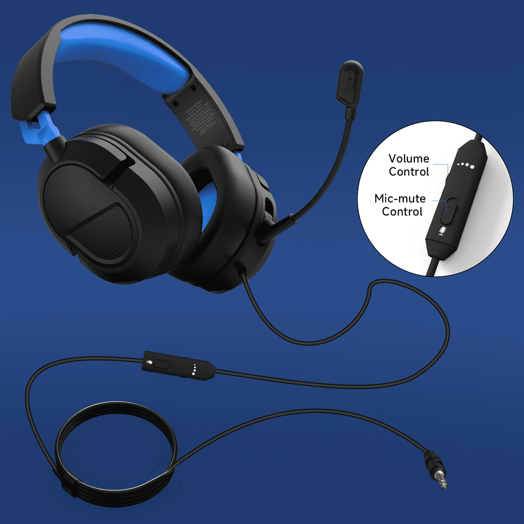 FONHAID Gaming Headset for PS5, PS4, PC, Laptop, Switch, MAC, Xbox Hea