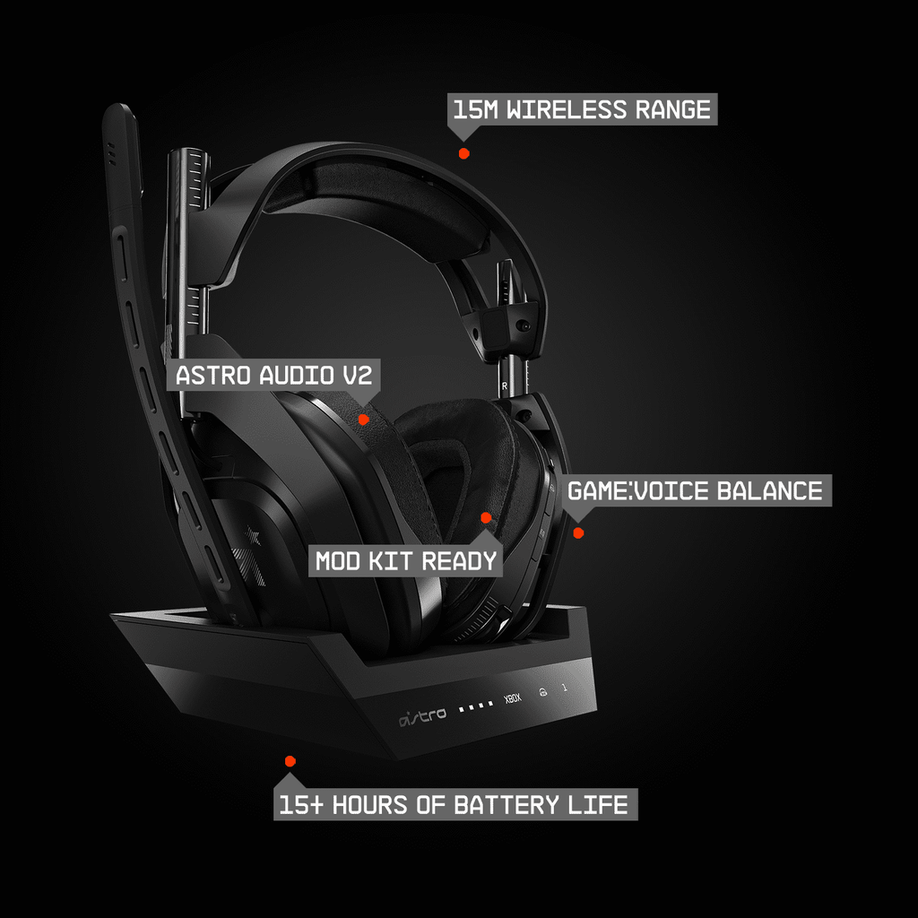 ASTRO Wireless Gaming Headset, Black