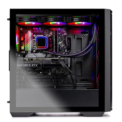 Skytech Archangel Gaming PC Desktop, Ryzen 7 5700 3.7 GHz (4.6GHz Turbo Boost), AMD RX 6600 8GB GDDR6, 1TB SSD, 16GB DDR4 RAM 3200, 650W Gold PSU, Wi-Fi, Win 11 Home