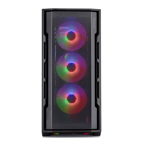 Skytech Archangel Gaming PC Desktop, Ryzen 7 5700 3.7 GHz (4.6GHz Turbo Boost), AMD RX 6600 8GB GDDR6, 1TB SSD, 16GB DDR4 RAM 3200, 650W Gold PSU, Wi-Fi, Win 11 Home