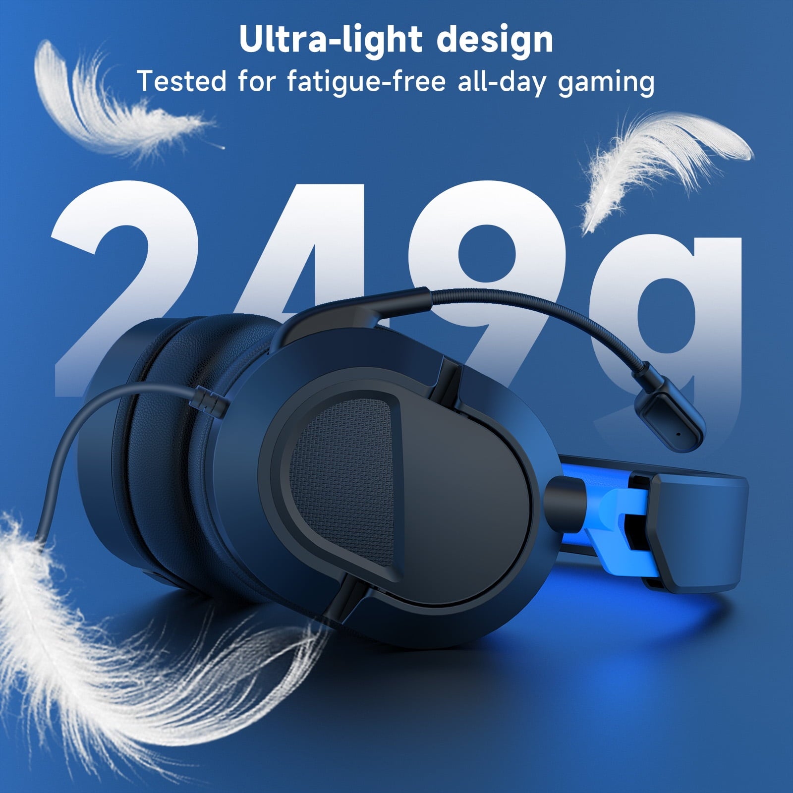 FONHAID Gaming Headset for PS5, PS4, PC, Laptop, Switch, MAC, Xbox Hea