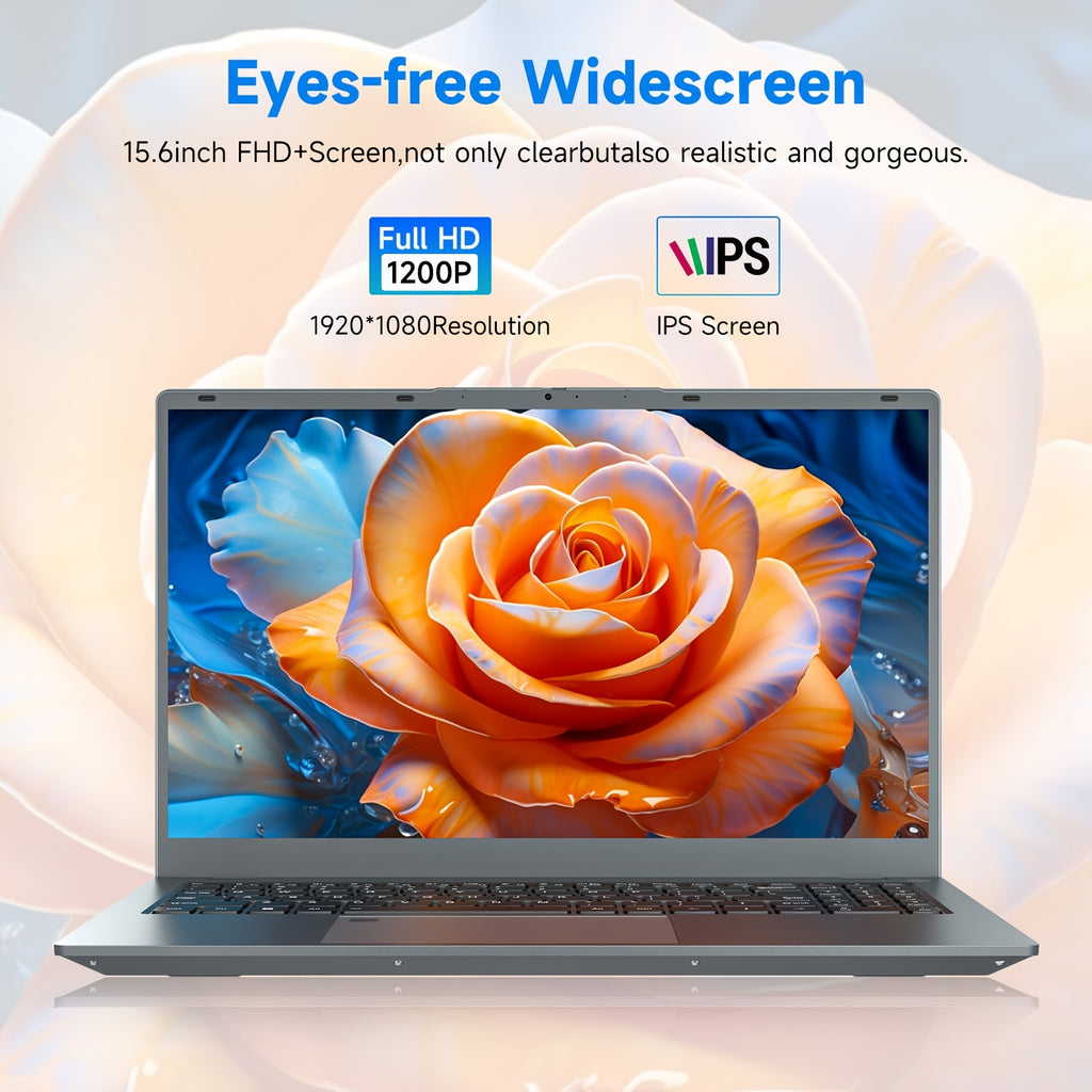 15.6-inch Laptop Gaming Computer, Core I5 1240P Processor, 8-core 12 Thread, 3.3GHz Clock Speed, 16GB for RAM, 512GB ROM, Cheap Laptop PC Suitable for Students And Office, Christmas Gift for Family And Friends