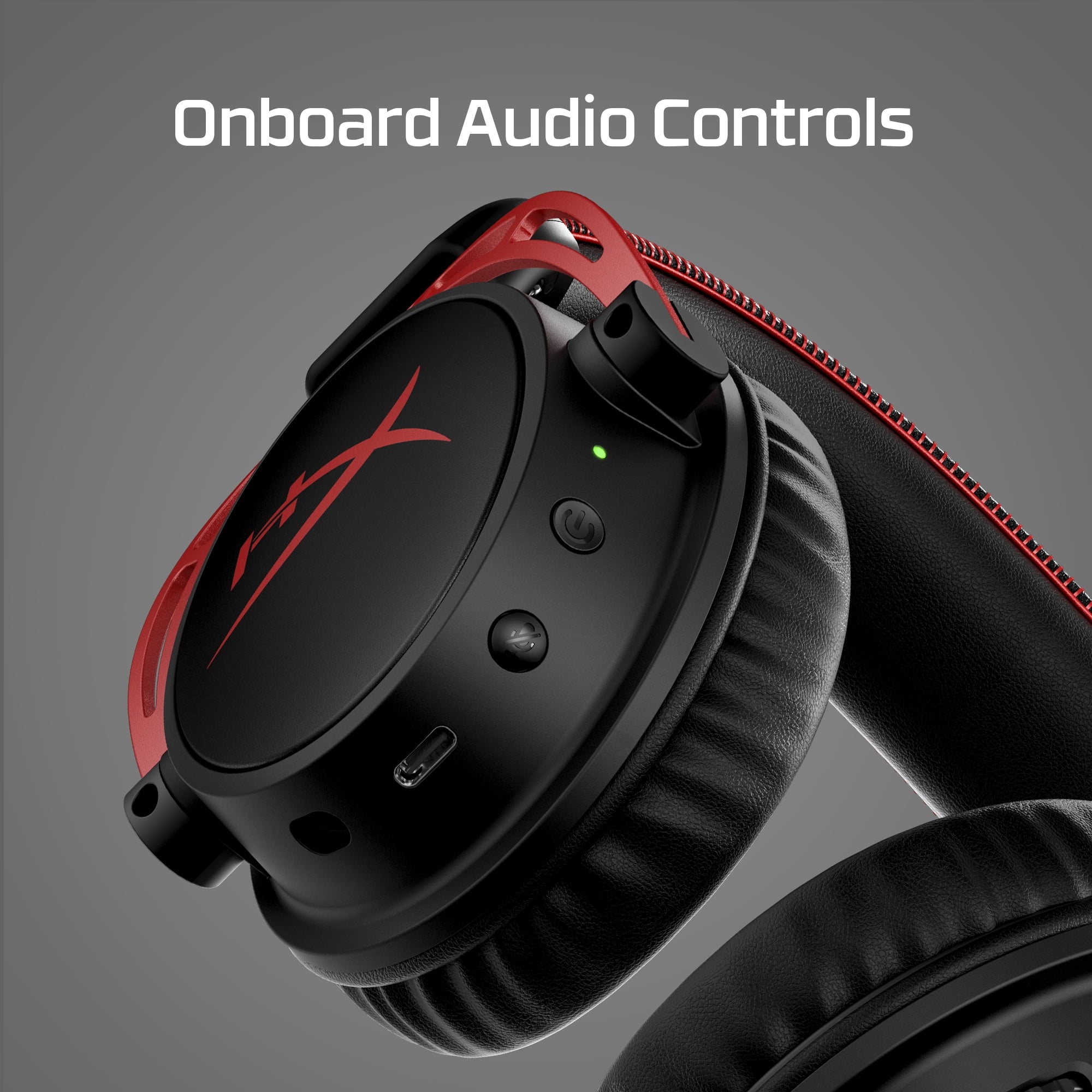 HyperX Cloud Alpha Wireless Over-Ear Gaming Headset, Red