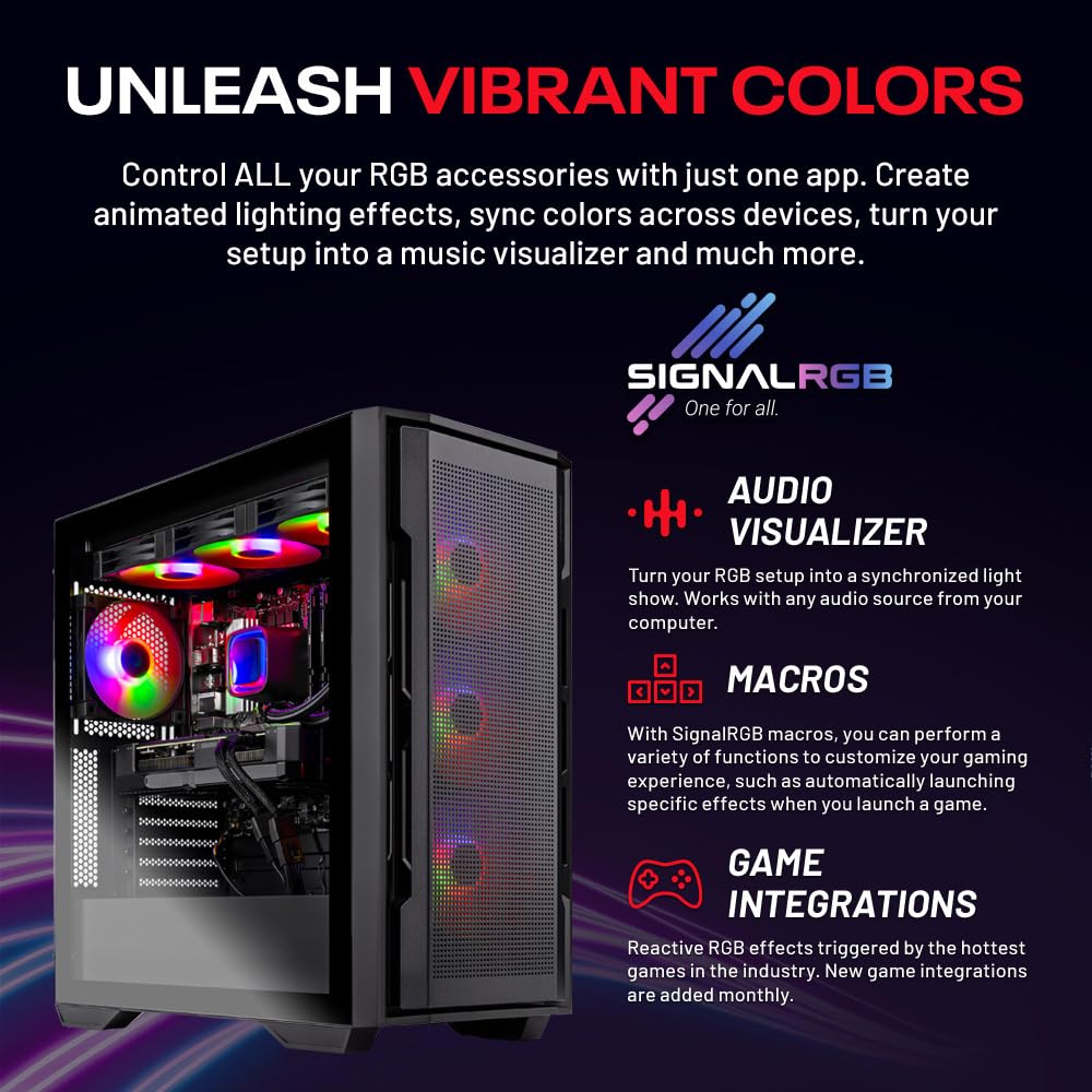 Skytech Archangel Gaming PC Desktop, Ryzen 7 5700 3.7 GHz (4.6GHz Turbo Boost), AMD RX 6600 8GB GDDR6, 1TB SSD, 16GB DDR4 RAM 3200, 650W Gold PSU, Wi-Fi, Win 11 Home