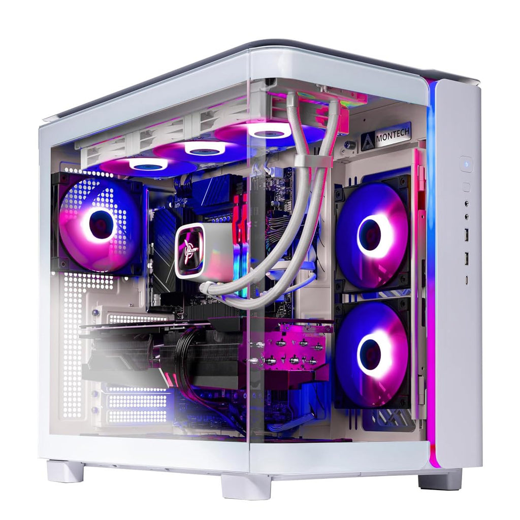 Skytech Archangel Gaming PC Desktop, Ryzen 7 5700 3.7 GHz (4.6GHz Turbo Boost), AMD RX 6600 8GB GDDR6, 1TB SSD, 16GB DDR4 RAM 3200, 650W Gold PSU, Wi-Fi, Win 11 Home