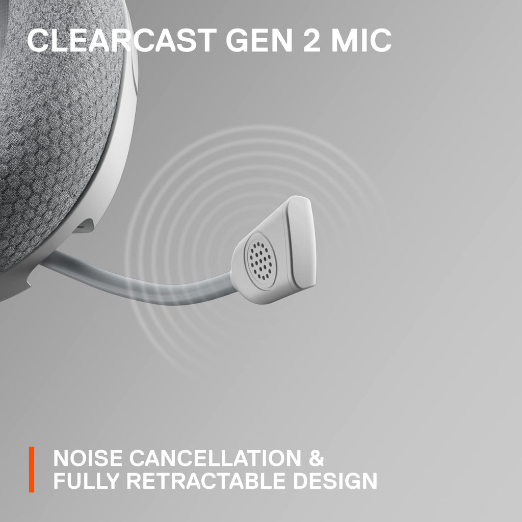 New SteelSeries Arctis Nova 1P Multi-System Gaming Headset — Hi-Fi Drivers — 360° Spatial Audio — Comfort Design — Durable — Lightweight — Noise-Cancelling Mic — PS5/PS4, PC, Xbox, Switch - White