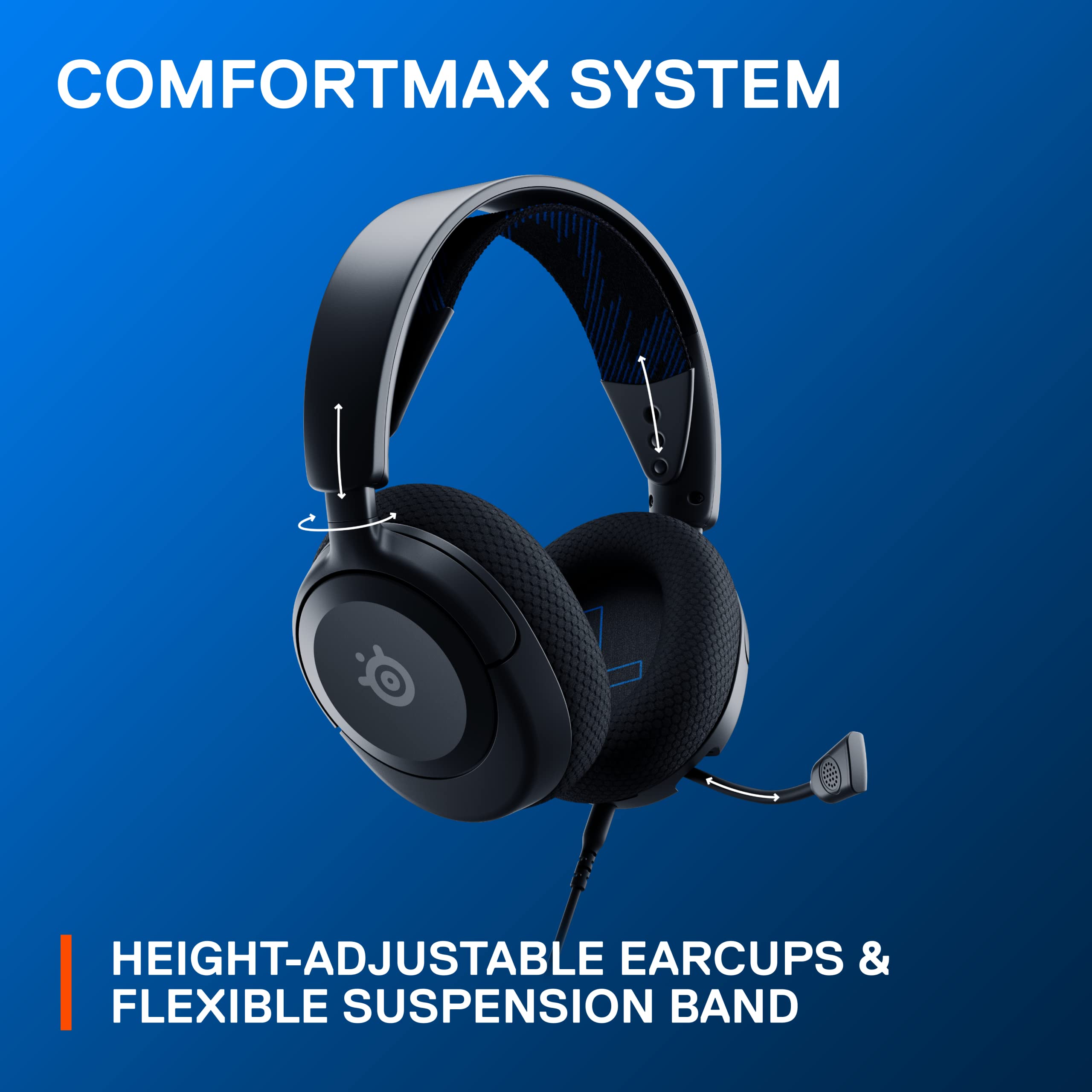 New SteelSeries Arctis Nova 1P Multi-System Gaming Headset — Hi-Fi Drivers — 360° Spatial Audio — Comfort Design — Durable — Lightweight — Noise-Cancelling Mic — PS5/PS4, PC, Xbox, Switch - White