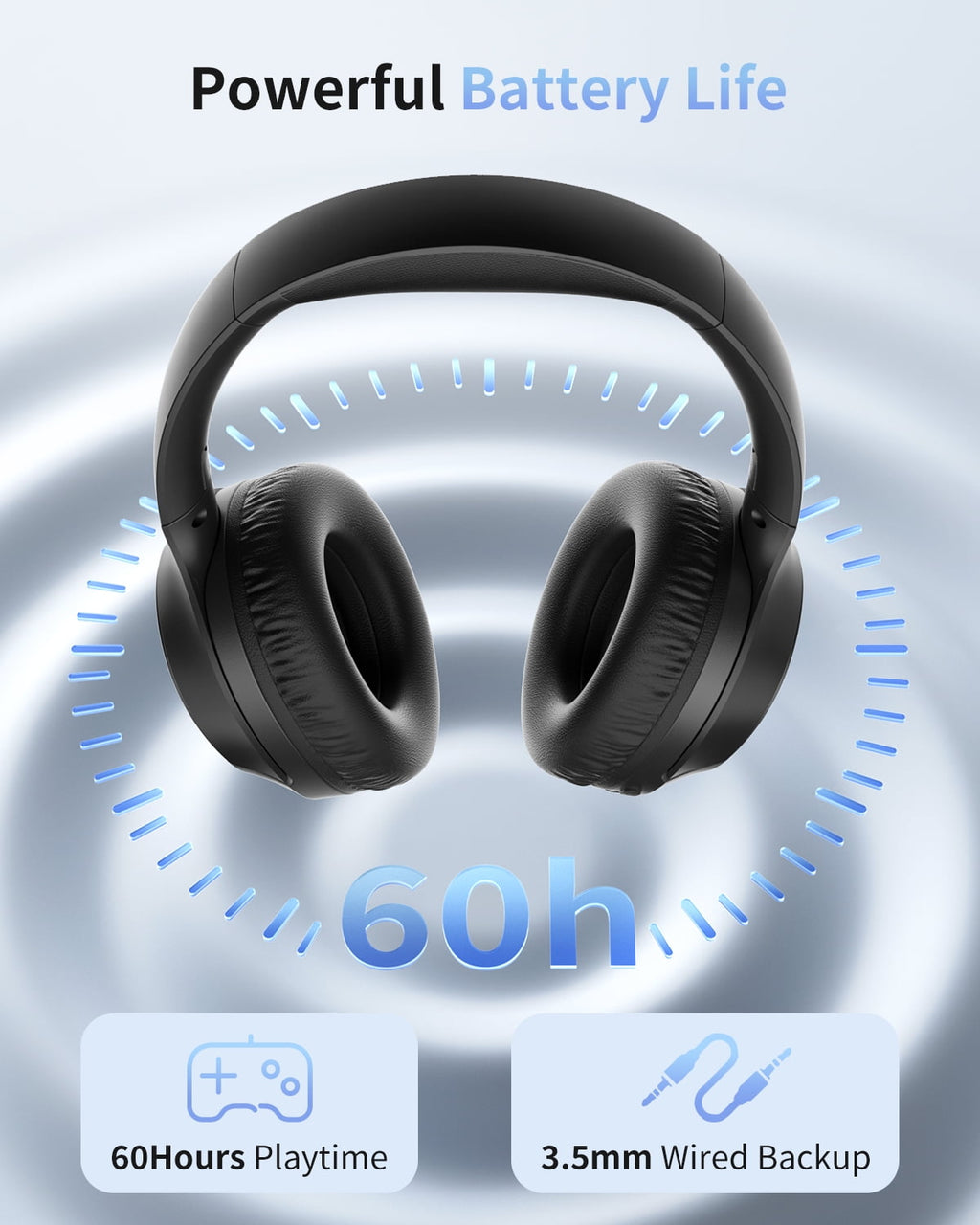 wegear Bluetooth Over-Ear Headphones with Mic ,Gaming Wireless & Corde