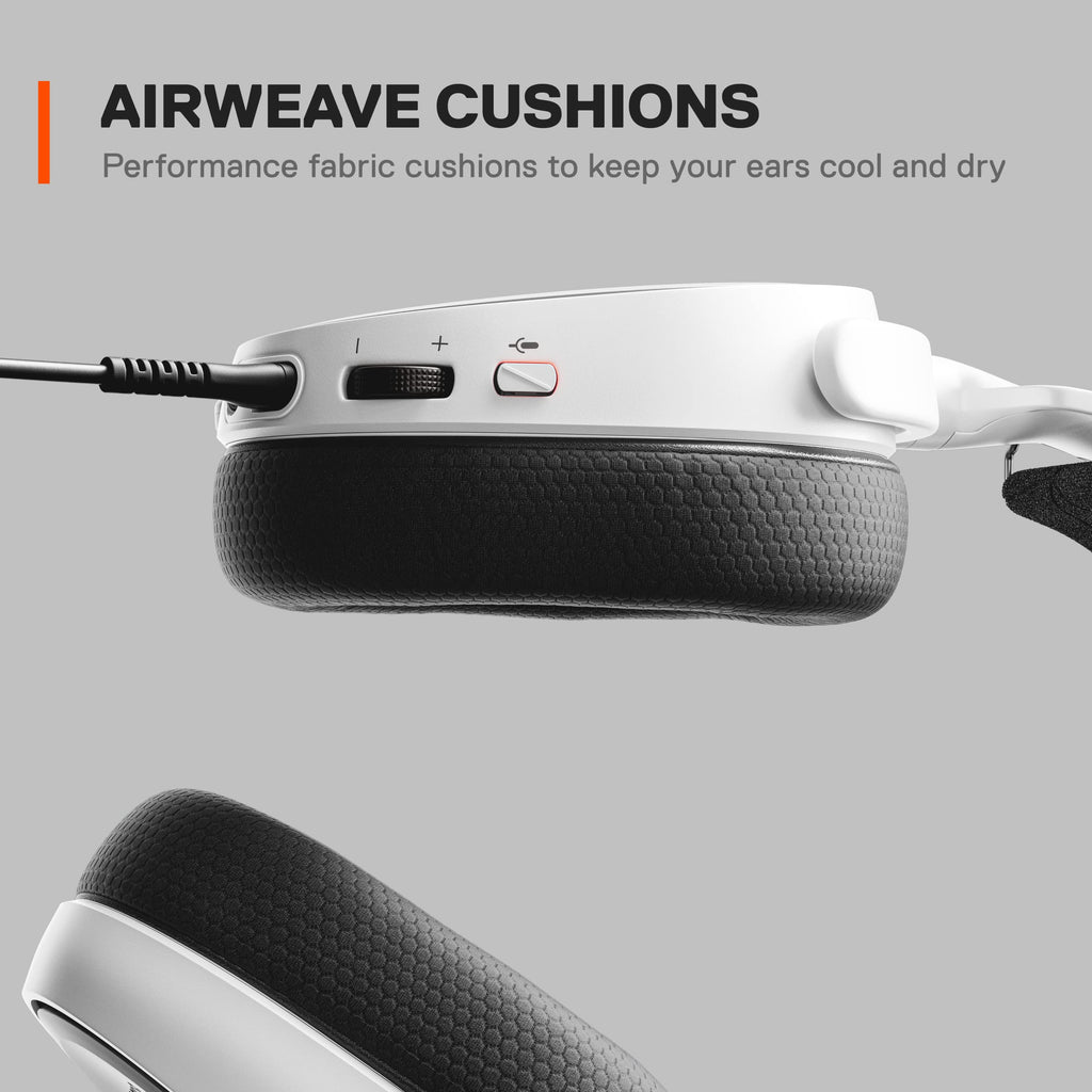 New SteelSeries Arctis Nova 1P Multi-System Gaming Headset — Hi-Fi Drivers — 360° Spatial Audio — Comfort Design — Durable — Lightweight — Noise-Cancelling Mic — PS5/PS4, PC, Xbox, Switch - White