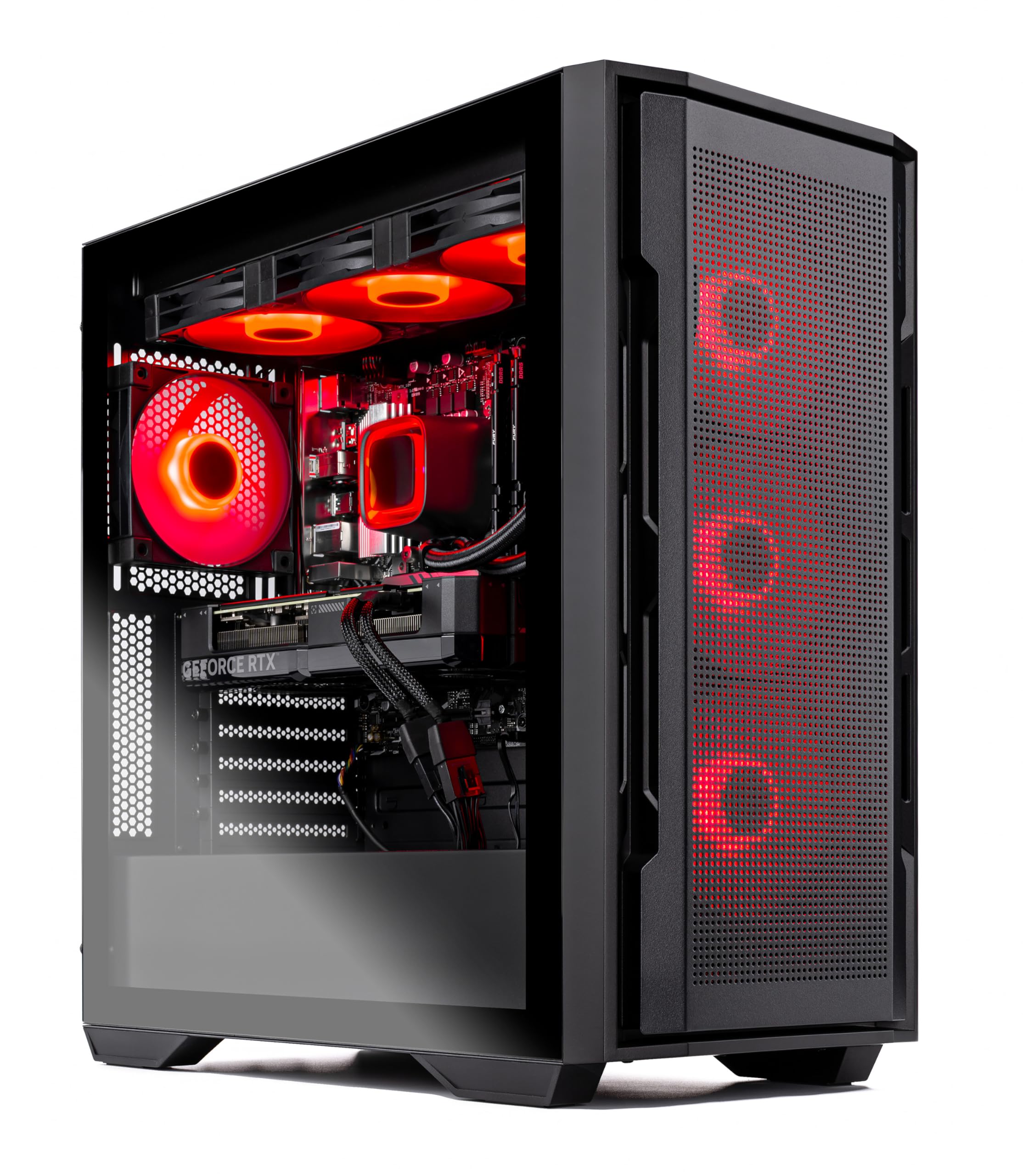 Skytech Archangel Gaming PC Desktop, Ryzen 7 5700 3.7 GHz (4.6GHz Turbo Boost), AMD RX 6600 8GB GDDR6, 1TB SSD, 16GB DDR4 RAM 3200, 650W Gold PSU, Wi-Fi, Win 11 Home