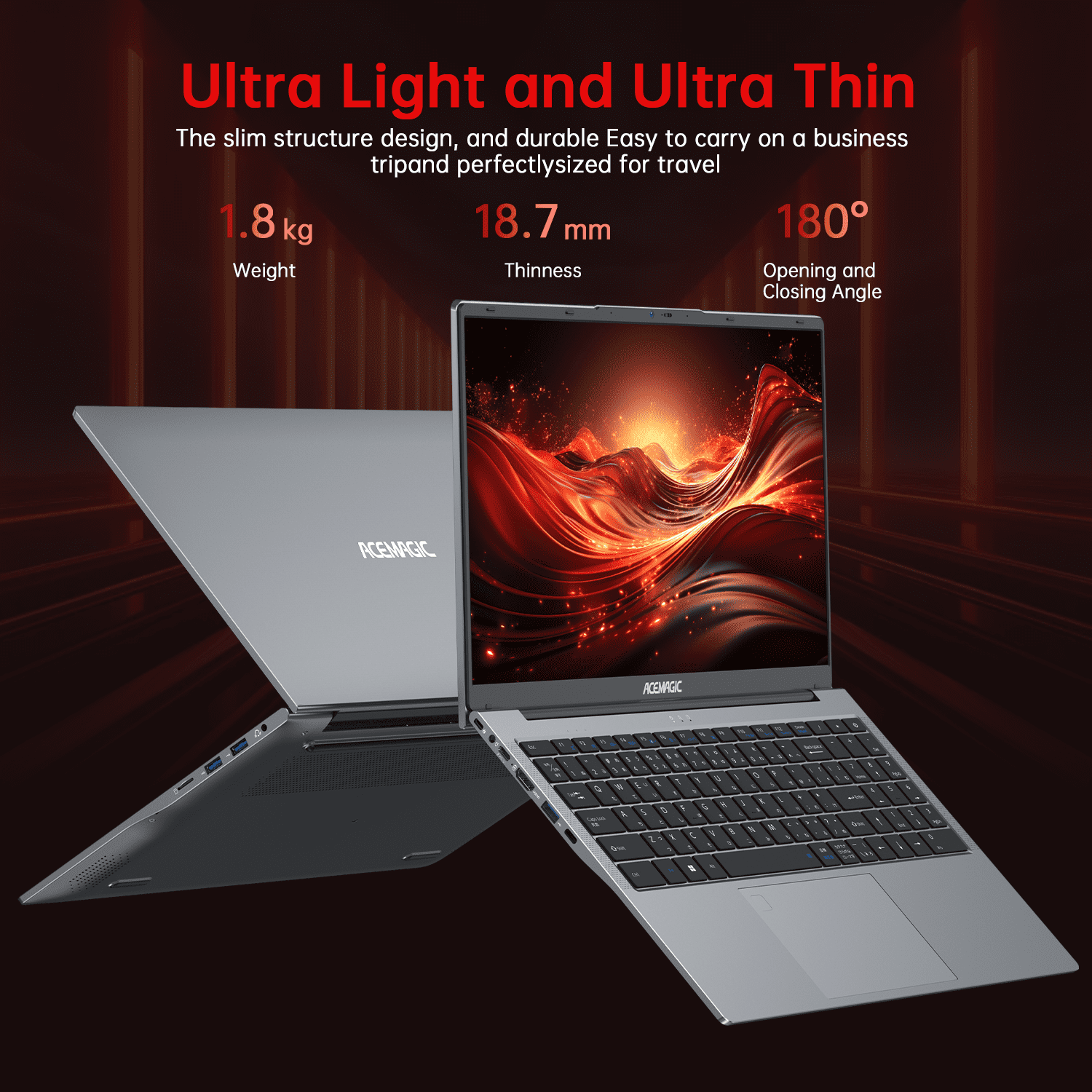 ACEMAGIC 15.6'' FHD Gaming Laptop AMD Ryzen 7 5700U up to 4.3GHz 16GB