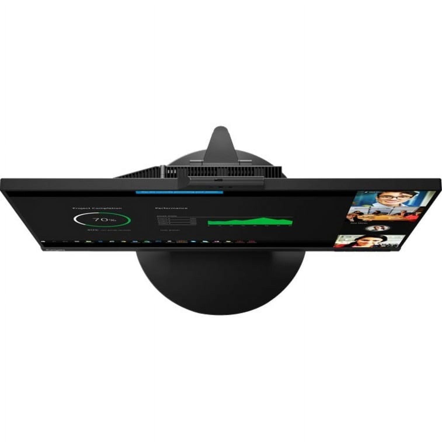 Lenovo ThinkCentre TIO27 27" Class Webcam WQHD LED Monitor, 16:9, Blac