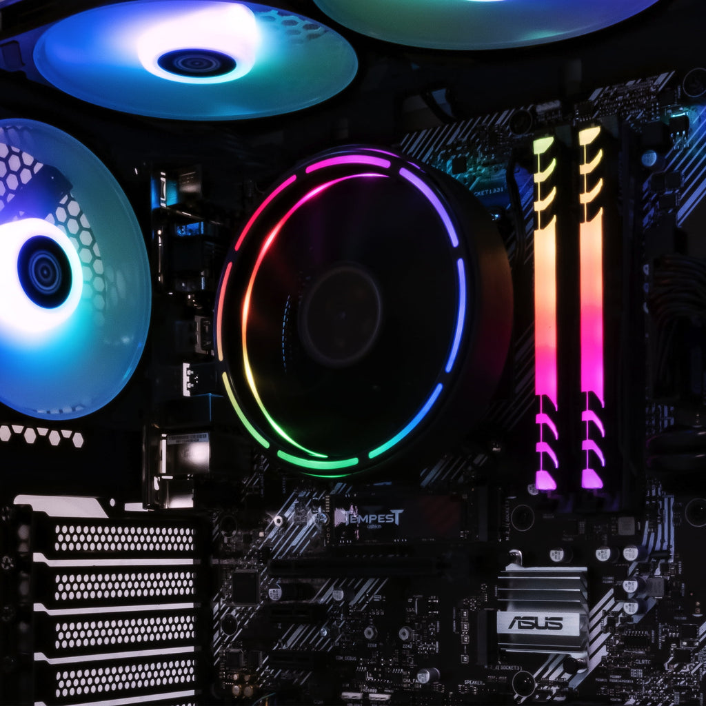 Periphio Castle Gaming Desktops, AMD Ryzen 5 5600G, 16GB, 1TB SSD, Whi
