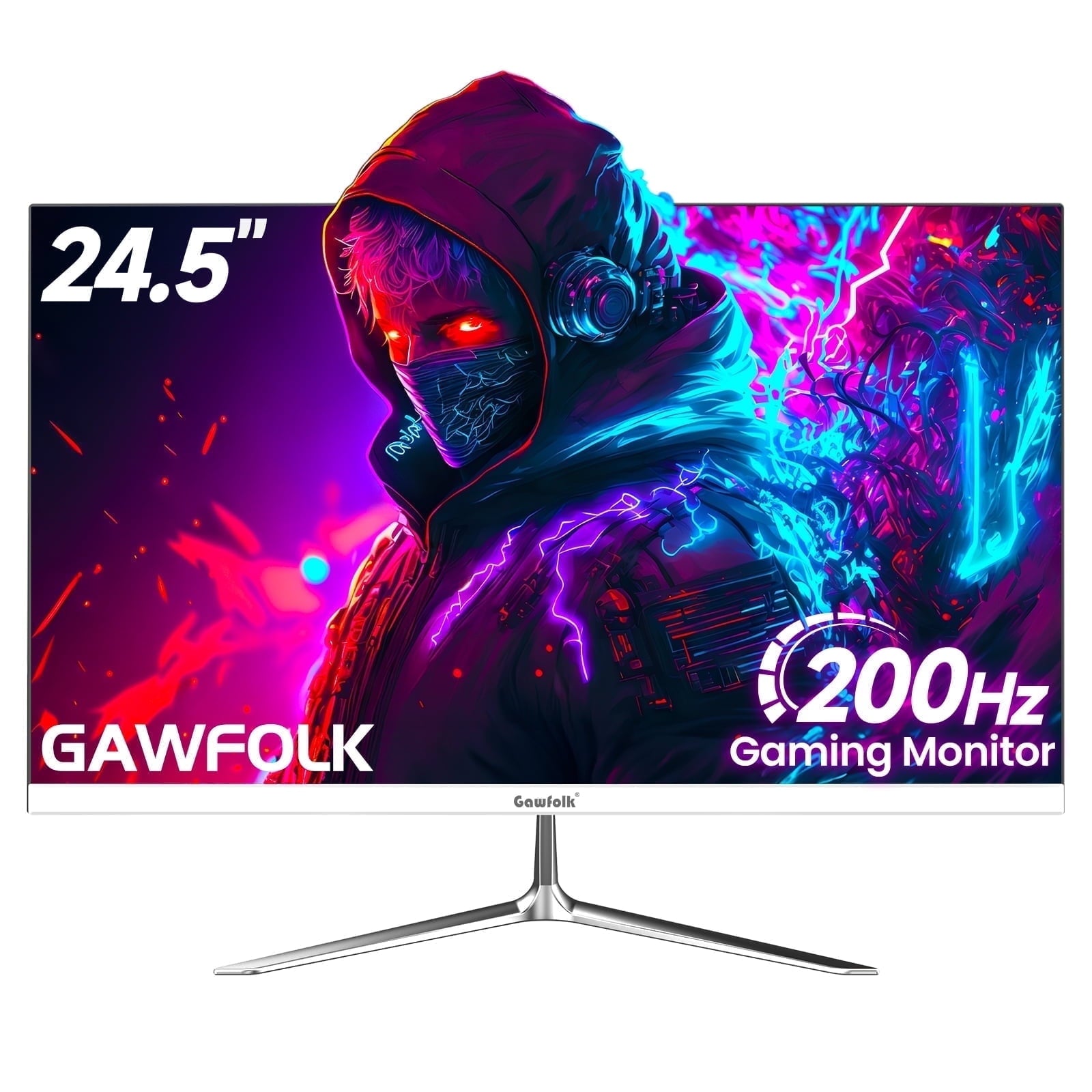 Gawfolk 24.5 inch 200Hz Gaming Monitor FHD 1080P - High Refresh Rate,