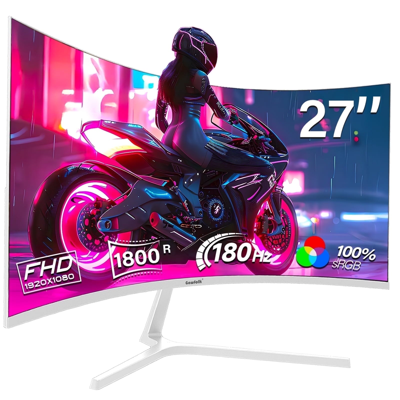 Gawfolk 24.5 inch 200Hz Gaming Monitor FHD 1080P - High Refresh Rate,