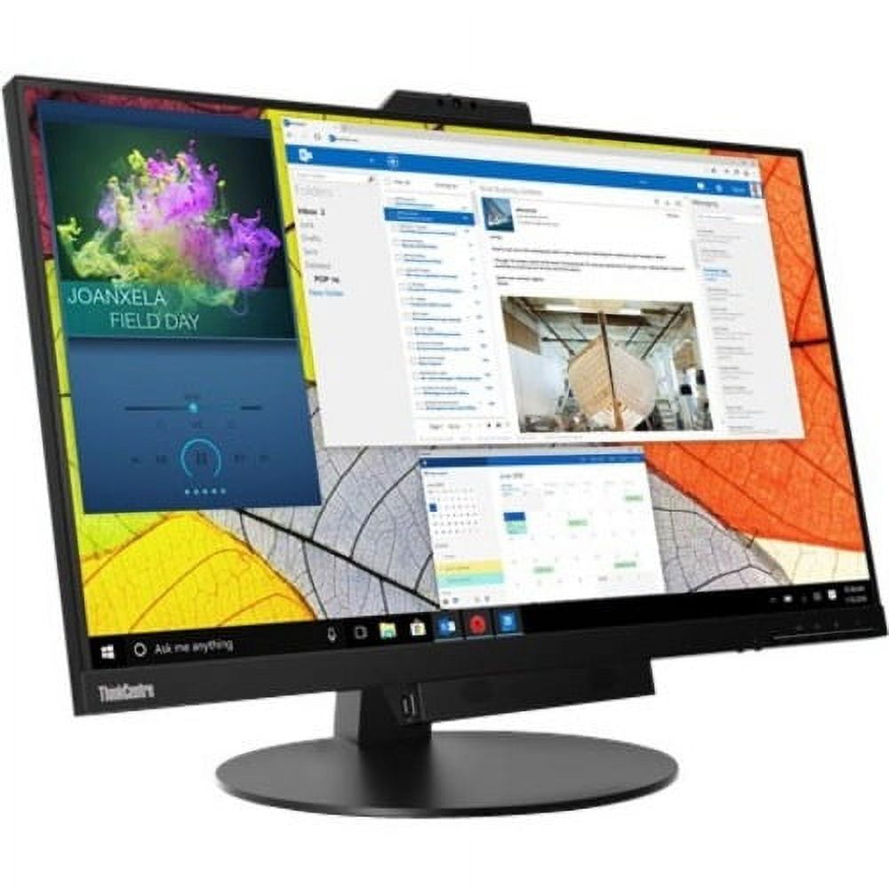 Lenovo ThinkCentre TIO27 27" Class Webcam WQHD LED Monitor, 16:9, Blac