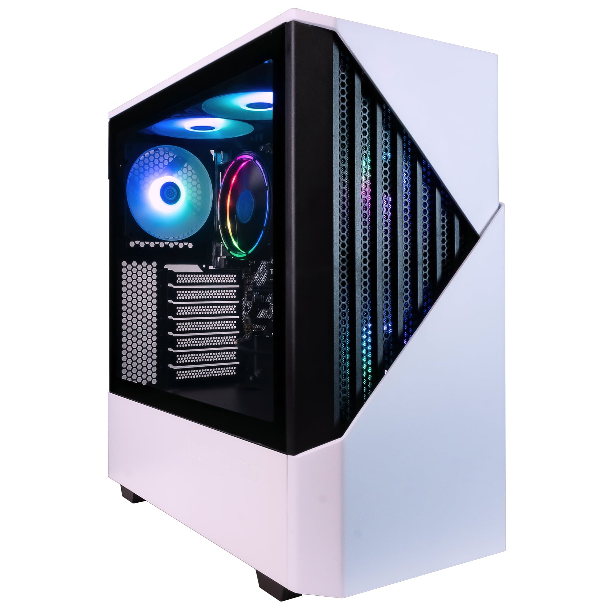 Periphio Castle Gaming Desktops, AMD Ryzen 5 5600G, 16GB, 1TB SSD, Whi