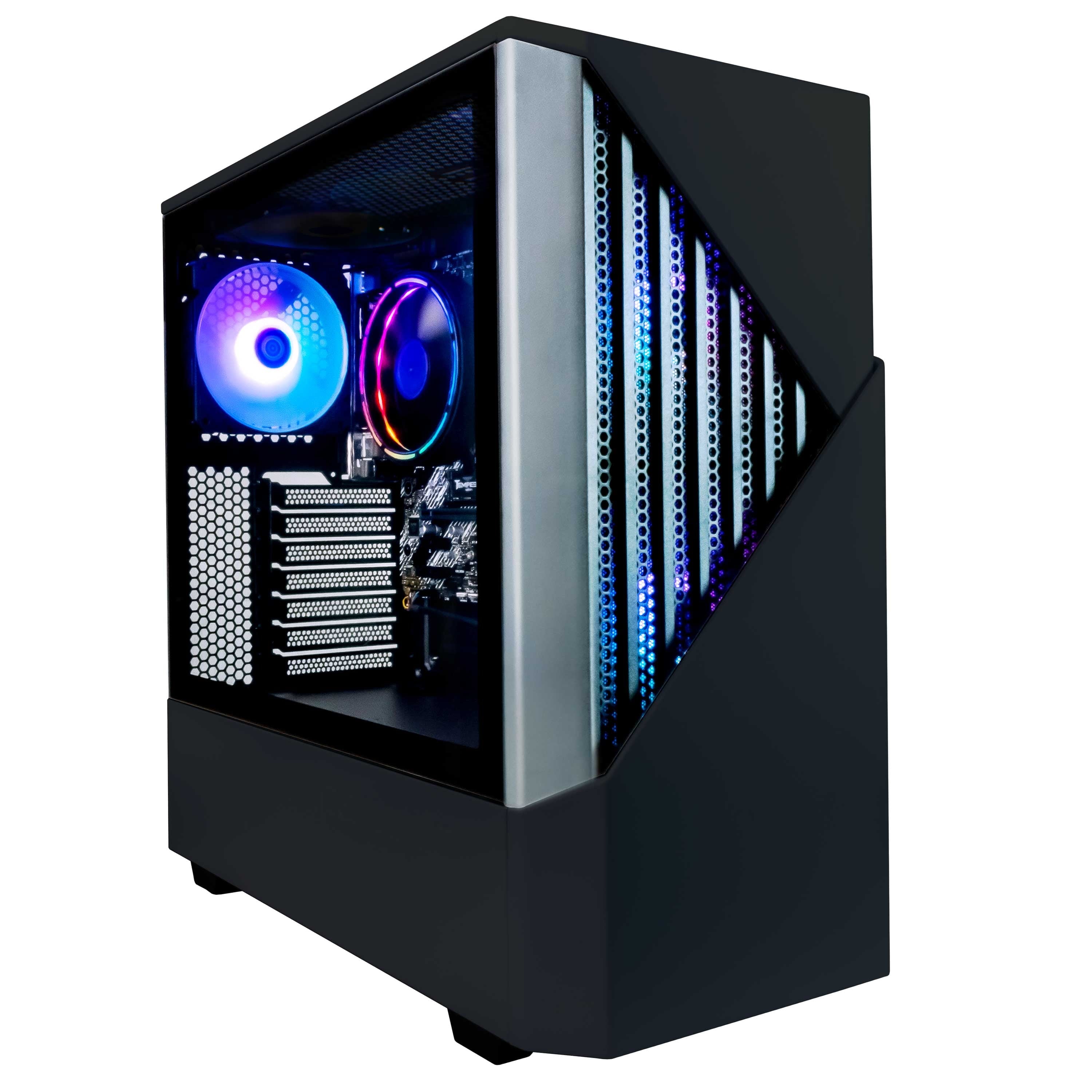 Periphio Castle Gaming Desktops, AMD Ryzen 5 5600G, 16GB, 1TB SSD, Whi