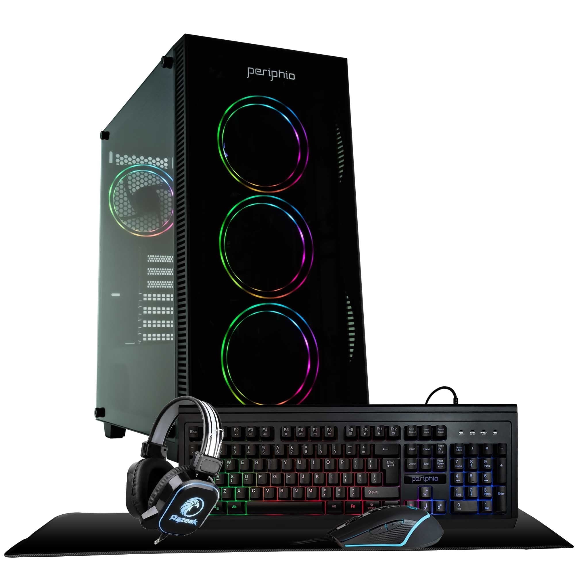Periphio Terra Gaming PC Computer - AMD Ryzen 5 5600G | Radeon Vega 7