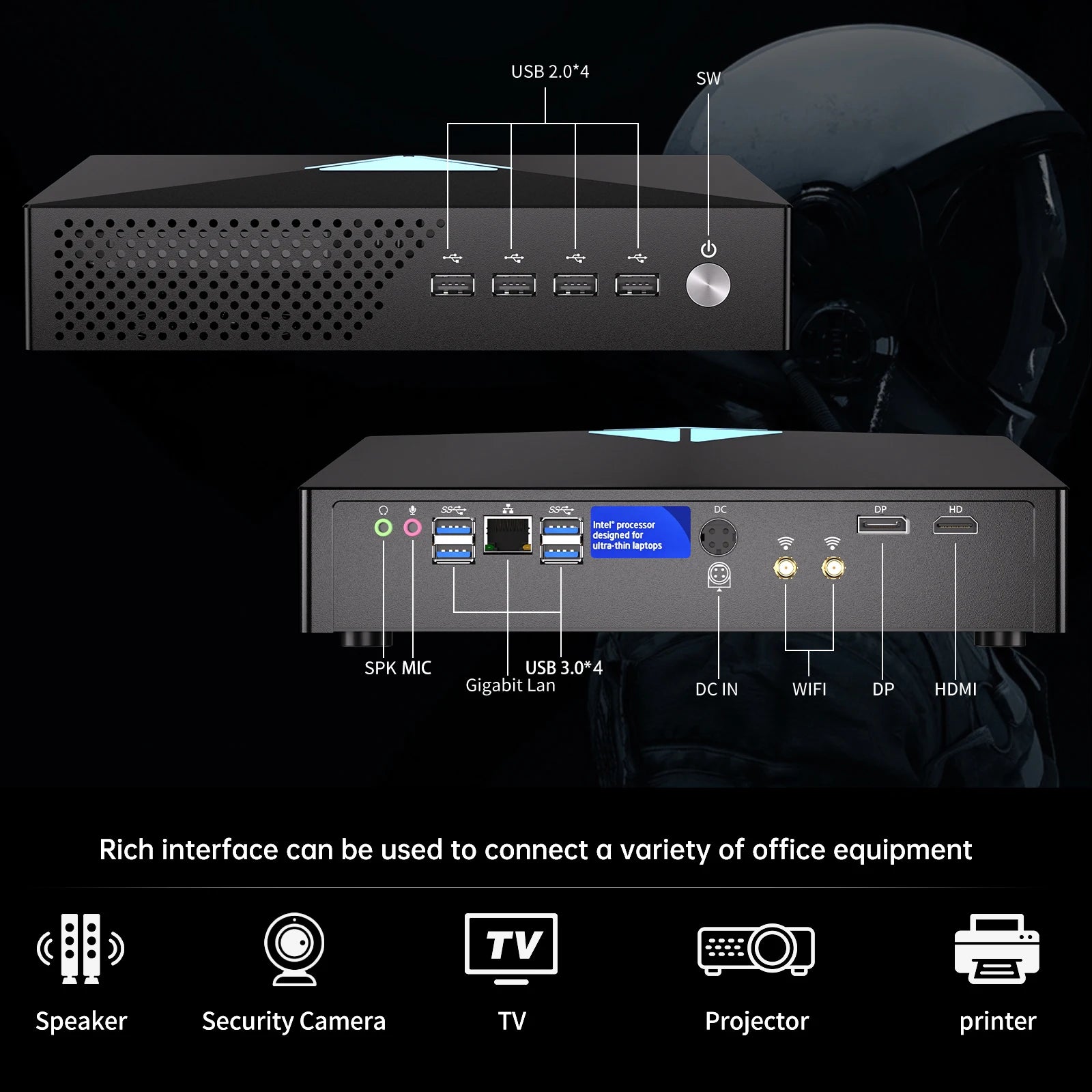 Gaming Mini PC GTX1650 4GB Video Card Mini PC Intel core I9-9900T Windows 11 Desktops Mini PC Gaming Computer DDR4 linux Wifi 6