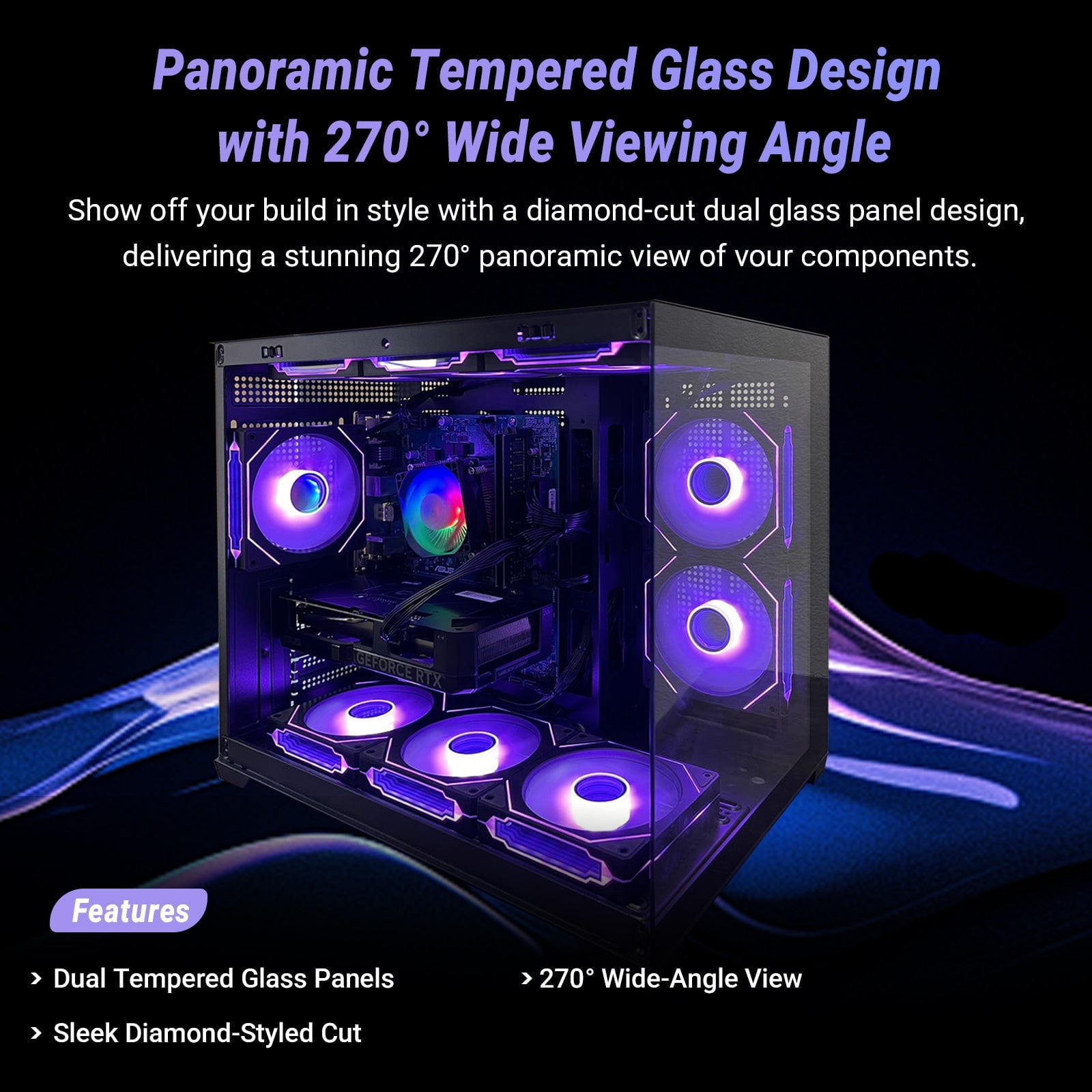 Video Editing Gaming PC Computer Desktop, RTX 3050 8GB, Xeon E5-2690 V