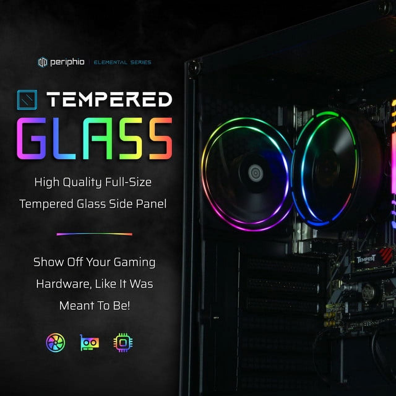 Periphio Terra Gaming PC Computer - AMD Ryzen 5 5600G | Radeon Vega 7
