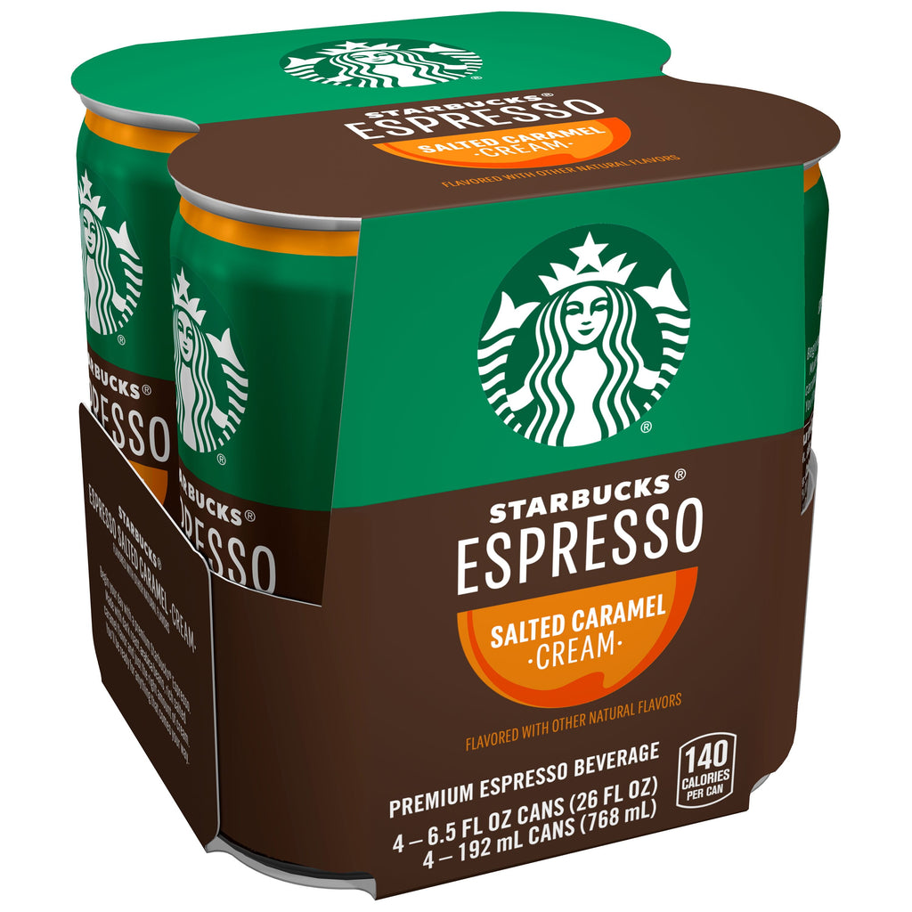 Starbucks Espresso Salted Caramel Cream 6.5 Fl Oz, 4 Count