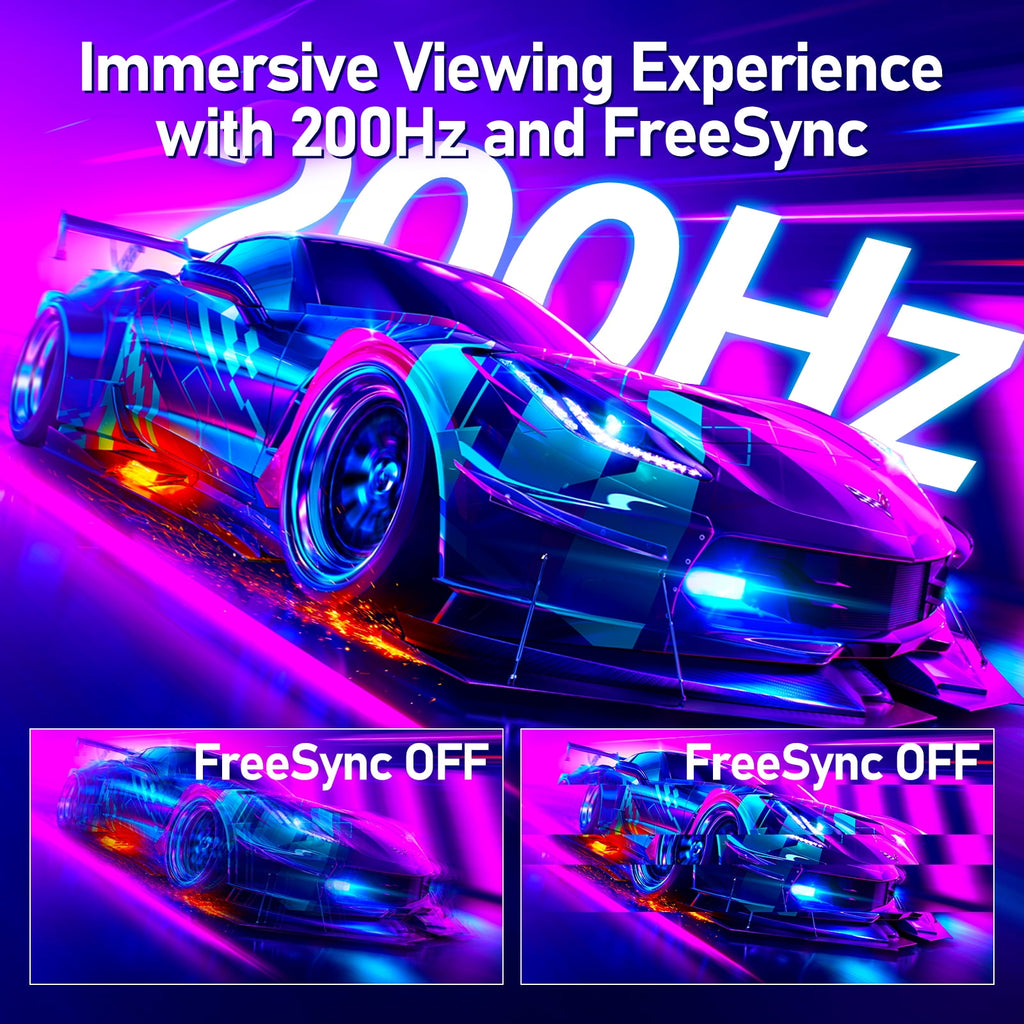 Gawfolk 24.5 inch 200Hz Gaming Monitor FHD 1080P - High Refresh Rate,
