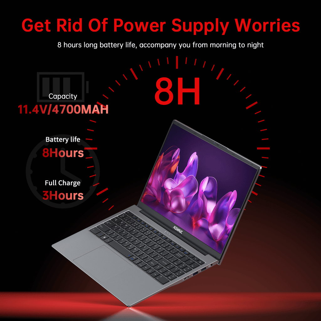 ACEMAGIC 15.6'' FHD Gaming Laptop AMD Ryzen 7 5700U up to 4.3GHz 16GB