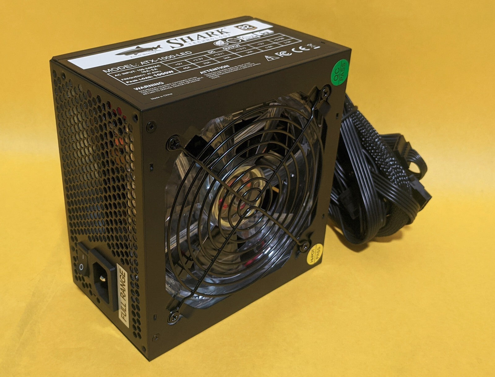 SHARK 1000W Gaming PC Power Supply for AMD Ryzen 5, 7 Motherboard/ GeForce GTX